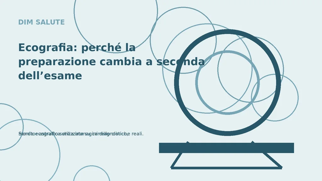 Sonda ecografica stilizzata su carrello clinico, monitor astratto senza immagini diagnostiche reali.