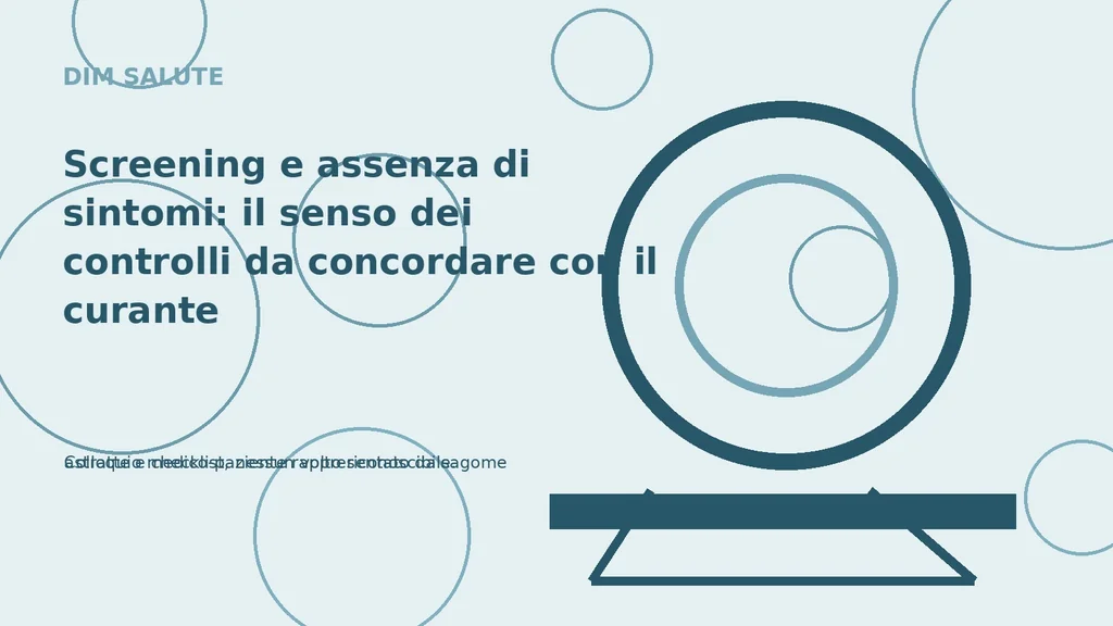 Colloquio medico-paziente rappresentato da sagome astratte e checklist, nessun volto riconoscibile.